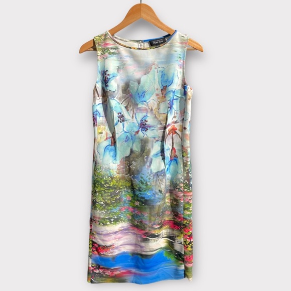 Rickie Freeman for Teri Jon Dresses & Skirts - Rickie Freeman for Teri Jon Sheath Floral Midi Dress in Blue & Green size 8